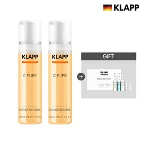[스페셜]클랍 C-PURE C퓨어 에센스 인 버블 2병구성+증정 앰플 1박스 (앰플 EXP.26.11)