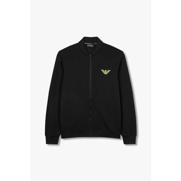 EMPORIO ARMANI 남성 이글 엠브로이더리 라운지 집업(0814338004)
