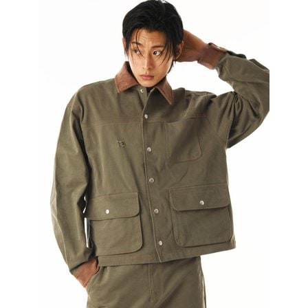 피스메이커 CORDUROY POINT COTTON WORK JACKET (KHAKI)