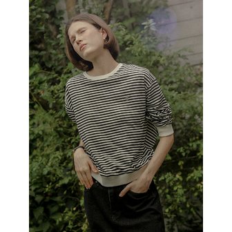 노운베러 Casual striped cotton MTM_Black