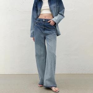 나인(Atelier Nain) OWEN GRADATION SET-UP DENIM PANTS