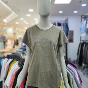 여성 슬라브 프렌치소매 반팔 티셔츠 NTK531-1