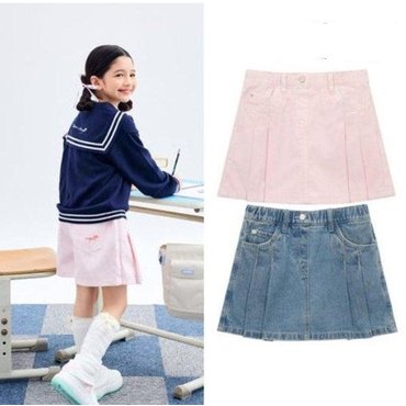 네파키즈 25SS  KL21701 걸스 큐롯 데님 팬츠