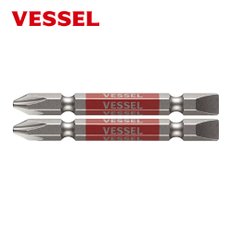 베셀 VESSEL GS142665 양두 콤비고사이비트 2(+)/6(-)x65mm 십자일자 2개입 양용 빨간비트 양두