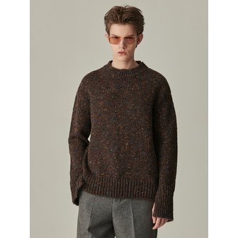 비욘드클로젯 [COLLECTION LINE] 더스트 팝 빈티지 니트 브라운