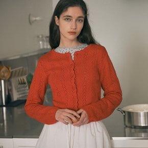 SKASHI KNIT CARDIGAN RED