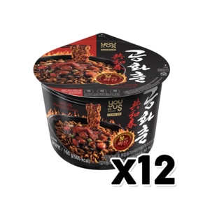 공화춘 불짜장 매운짜장 큰컵 160g x 12개