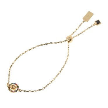코치 시그니처 멀티 크리스탈 슬라이더 팔찌 C9352 GOLD