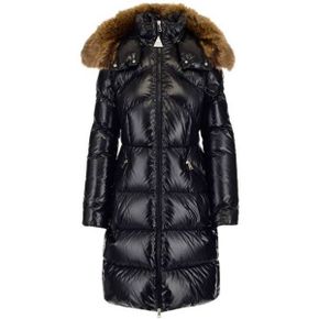 MONCLER 몽클레르 1C00051 68950 999 LALTERON 랄테론 로고 패치 후드 퍼 다운 롱 점퍼 블랙 여