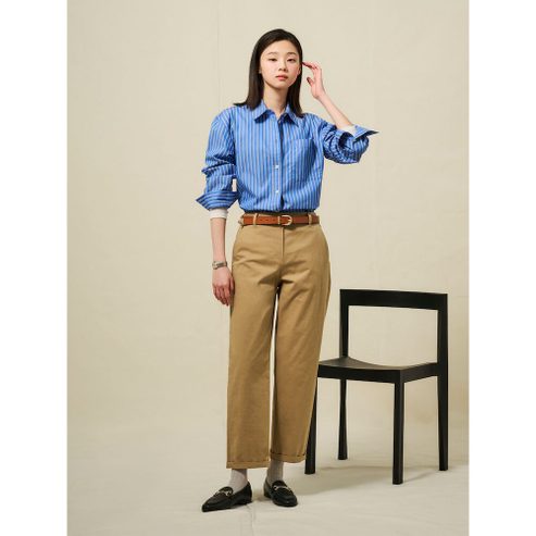 빈폴레이디스 [Essential] 배기핏 치노 팬츠 - 베이지 (BF5221E01A)