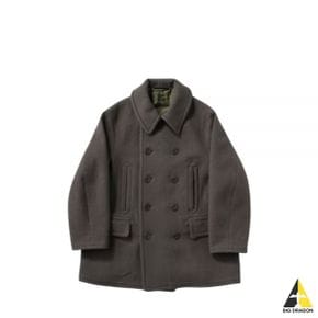 KAPTAIN SUNSHINE Pea Coat (KS23FCO05 - LODEN GREEN) (피 코트)