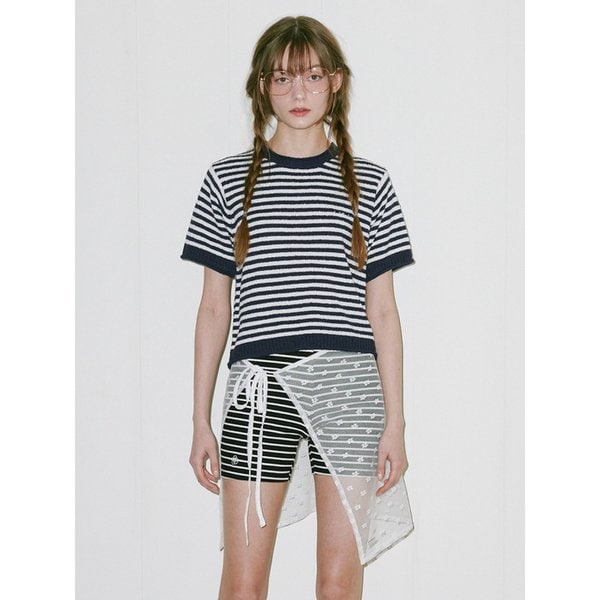 Flower lace layerd Skirt IVORY