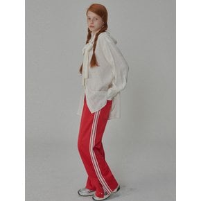 Side Lace Track Pants_Red