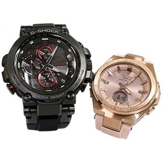  카시오 G-SHOCK MTG-B1000B-1AJF MSG-W200G-4AJF 카시오 손목시계 페어워치 퓨어 페어케이스