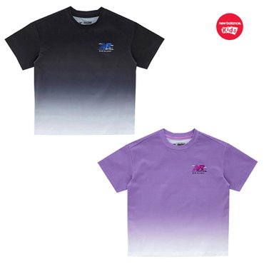 뉴발란스키즈 KIDS RIDER_그라데이션 기능성 반팔티 (NK9EF2603U)