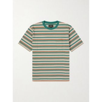 BEAMS 빔스 스트라이프 코튼 저지 티셔츠 46376663162982558