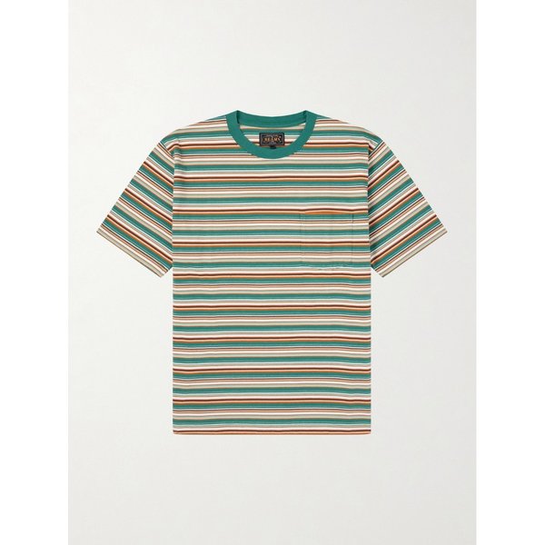 빔스 스트라이프 코튼 저지 티셔츠 46376663162982558