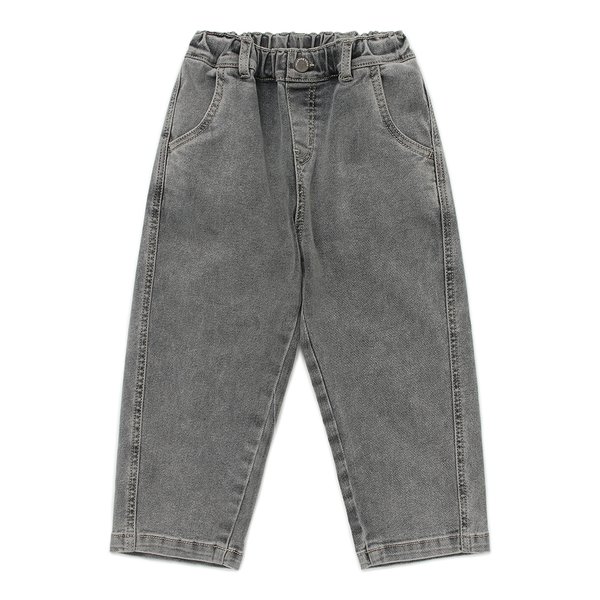 [여주점] [오프라벨 여주점] 래핑차일드 (GR) 와이드 데님 팬츠 (85A19-401-32)