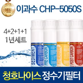 청호나이스 이과수 CHP-5050S 정수기필터 호환 인터록형 1년/2년 관리세트