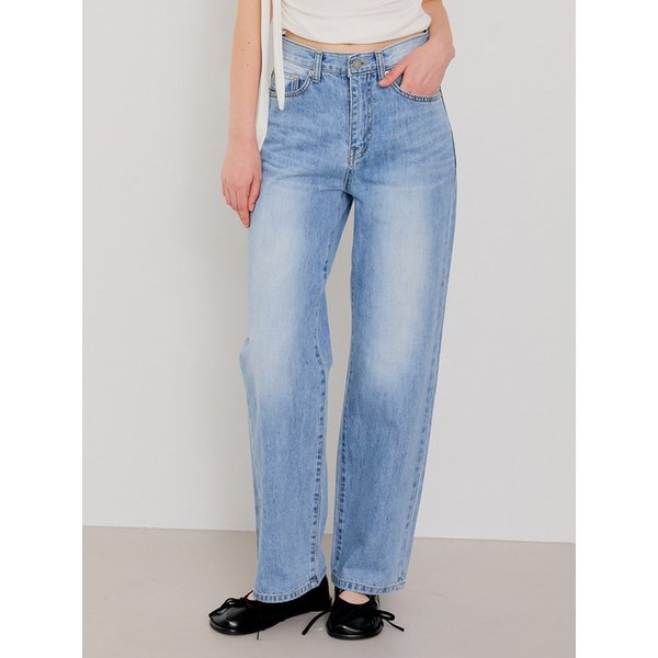 BASIC 워시드 스트레이트 데님