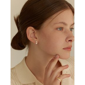 [연말 스페셜 6mm+10mm 진주귀걸이 증정][925 silver] Mirror-ball pearl earring