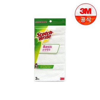 3M 베이직 순면행주3매입