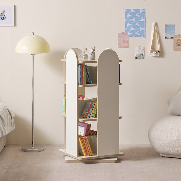 [착불]아이앤 프레아 낮은 4단 회전 책장 DO