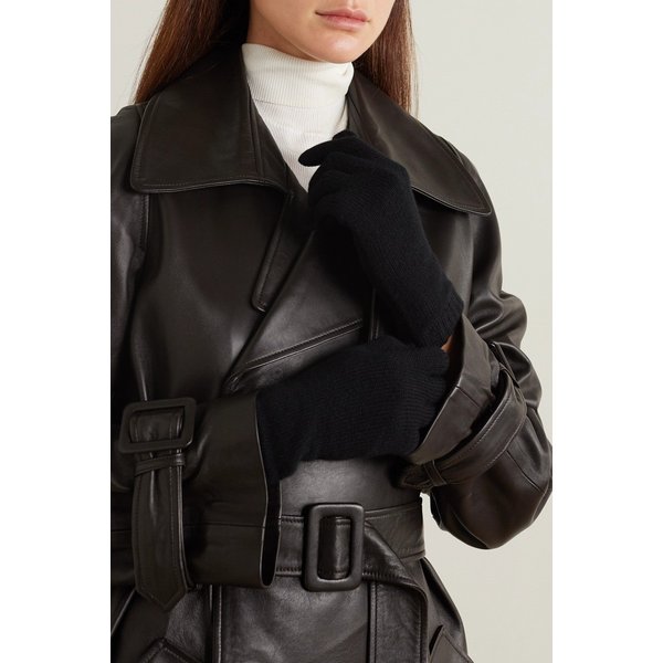 존스톤스 오브 엘긴 캐시미어 장갑 블랙 17957409493479890