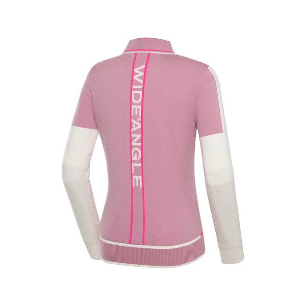 [파주점] 여성 CO 등판 로고 포인트 하이넥 방풍 스웨터 WWW23K12