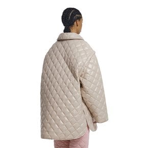 Detachable Sleeves Quilted Jacket_Ivory