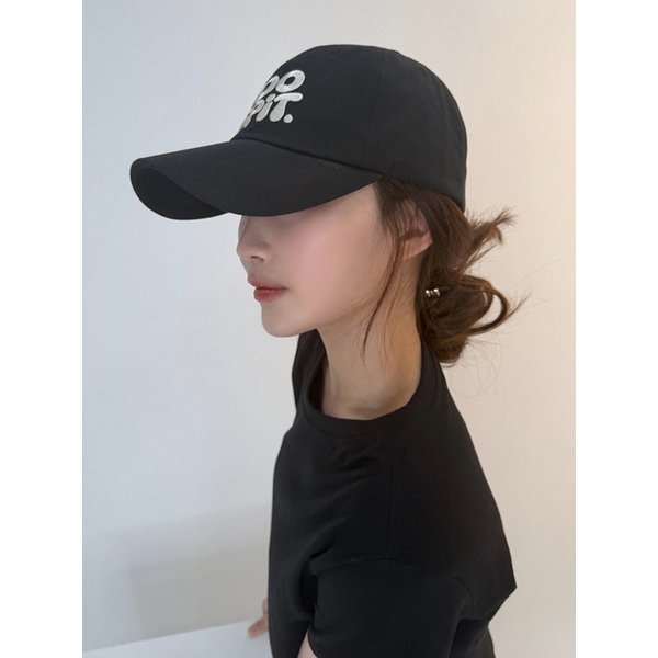 Bubble Logo Ball Cap_BLACK