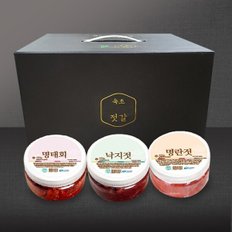 아바이젓갈-화진포세트1호 (명란젓+낙지젓+명태회 각 350g)