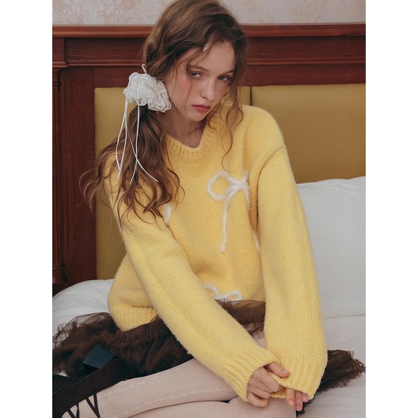 Cest_Ribbon pullover sweater