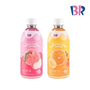 레인보우샤베트/피치요거트 워터 500ml 24개 2종 택1