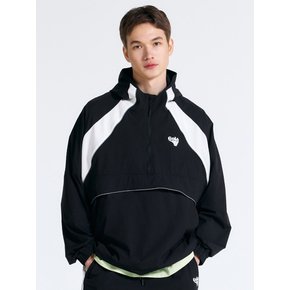 [스타필드코엑스] [골라] 남녀공용 COLOR BLOCK PIPING ANORAK [BLACK]