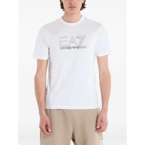 26 FW Ea7 Emporio Armani 로고 프린트 티셔츠 7M001307AF10375U0002 TP454069343
