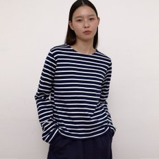 Stripe Long Sleeve T-Shirts (Navy)