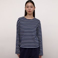 Stripe Long Sleeve T-Shirts (Navy)