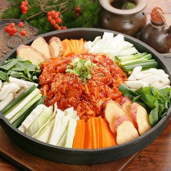 춘천닭갈비 볶음용 양념 닭갈비 1kg x 2 (춘천직송)