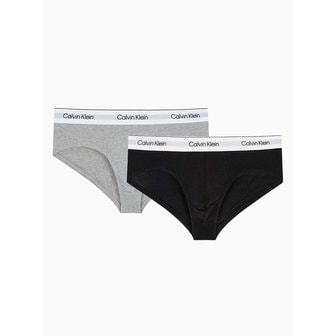 Calvin Klein Underwear 남성 모던 코튼 힙브리프 2PK_NB3984UJH