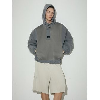 와이오와이 플리츠 배색 아노락 점퍼_2colors