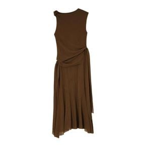 26SS 가니 롱 원피스 A1030487ZWX Brown