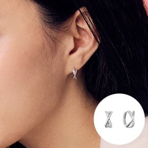실버 원터치 귀걸이 탱글 RA25B20A