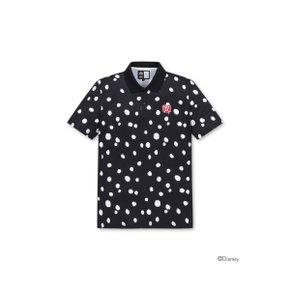 Men Dalmatian Pattern Polo_WMTCX24311BKX