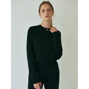 SIMPLE LONG SLEEVE TSHIRT_BLACK