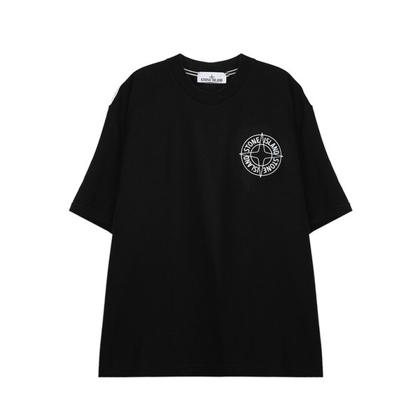 아웃라인 컴퍼스 프린트 레귤러 핏 티셔츠 L1S152100001-S0284-V0029