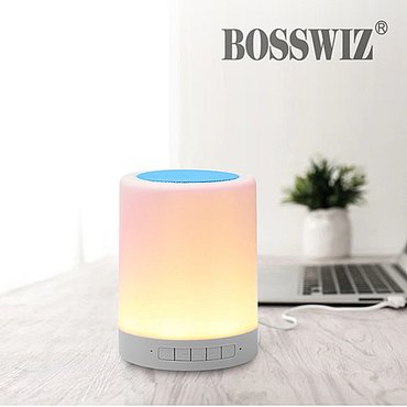  .BOSSWIZ  LED 터치 무드등 휴대용 블루투스 스피커  BS-80