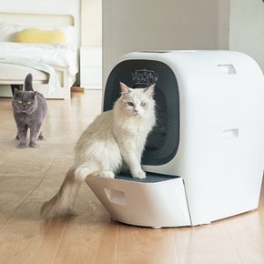 [신세계백화점 광주점] 라라홈 리얼스쿠퍼 스마트 고양이 대형 자동 화장실 LH1001-07