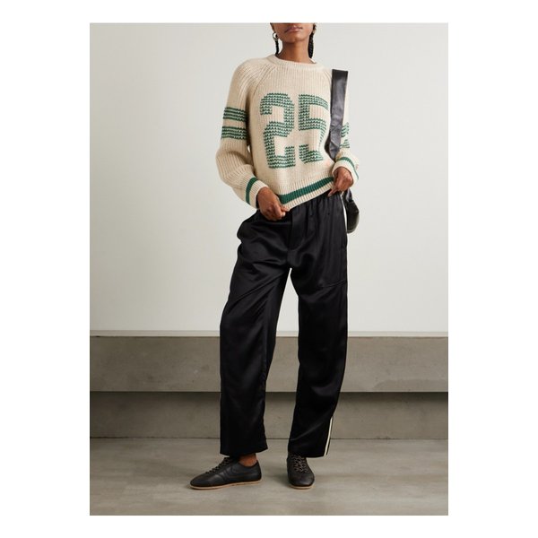 더 피셔맨 콘서트 자수 알파카 혼방 스웨터 에크루 1647597349715496