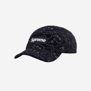 슈프림 벨벳 페이즐리 캠프캡 블랙 - 23FW Supreme Velvet Paisley Camp Cap Black - 23FW